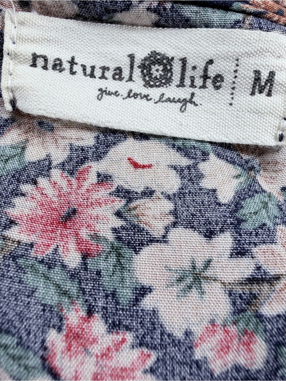 🌻 Natural Life Collette Mixed Floral Tiered Maxi Dress Medium Boho - Picture 4 of 4